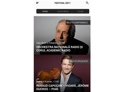 Festivalul "Enescu" 2017 lansează aplicaţia pentru smartphone, care pune la dispoziţia publicului informaţii în timp real