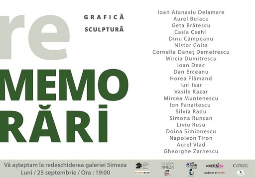 "REmemorări", o expoziţie-eveniment la Galeria Simeza