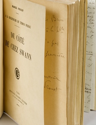 O ediţie rară a cărţii "Du côté de chez Swann", de Marcel Proust, a fost adjudecată la Sotheby's Paris contra sumei de 500.000 de euro