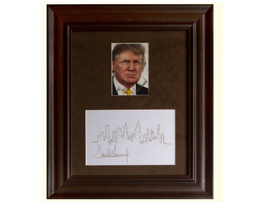 O schiţă a cartierului Manhattan realizată de Donald Trump a fost vândută la o licitaţie pentru aproximativ 7.000 de dolari