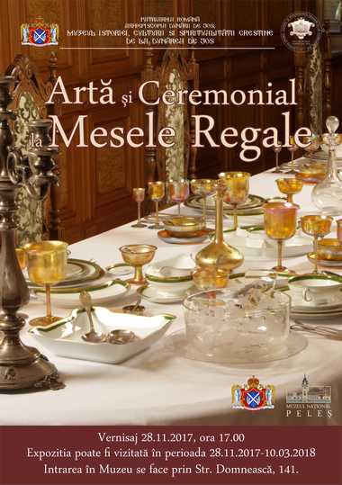 Galaţi: Acces gratuit pentru public la expoziţia ”Artă şi ceremonial la mesele regale”, în zilele de doliu naţional
