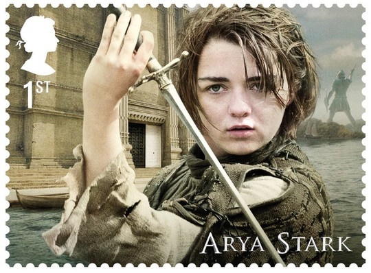 Arya Stark (Foto: Royal Mail)