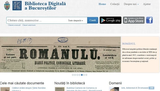 Biblioteca Digitală a Bucureştilor este din nou online