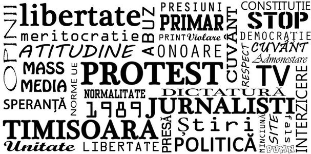 Protest al presei din Timişoara faţă de declaraţiile primarului Nicolae Robu conform cărora jurnaliştii sunt ”paraziţi sociali”