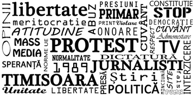 Protest al presei din Timişoara faţă de declaraţiile primarului Nicolae Robu conform cărora jurnaliştii sunt ”paraziţi sociali”