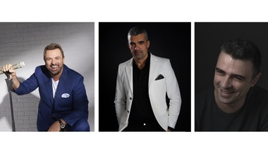 Horia Brenciu, Aurelian Temişan şi Cornel Ilie, în distribuţia musicalului „Mamma Mia!”