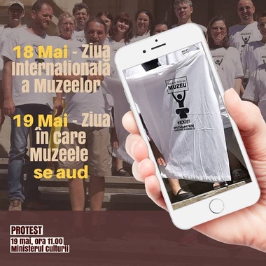 Lucrătorii din muzee protestează în faţa ministerului Culturii. MCIN: Căutăm soluţii