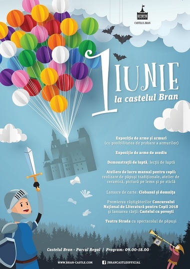1 Iunie, la Castelul Bran: Teatru de păpuşi cu tematică medievală, jocuri interactive, ateliere de jucării din lemn
