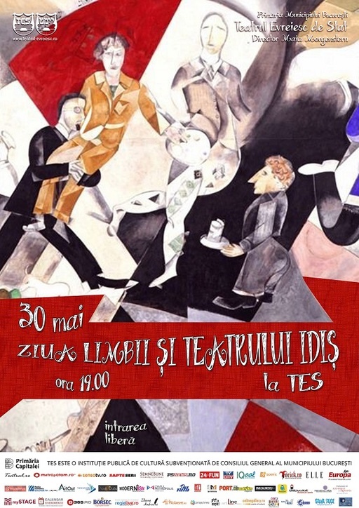 Ziua Limbii şi Teatrului Idiş va fi sărbătorită pe 30 mai la Teatrul Evreiesc de Stat