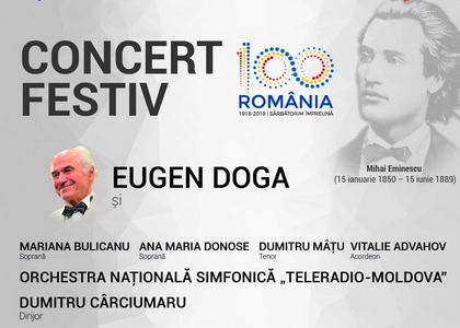 Eugen Doga, cunoscut pentru realizarea coloanei sonore a filmelor "Maria Mirabela" şi "Şatra", va concerta prima dată la Palatul Schönbrunn