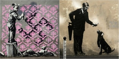 Guvernul francez şi politica migraţionistă, în şase lucrări pariziene atribuite lui Banksy
