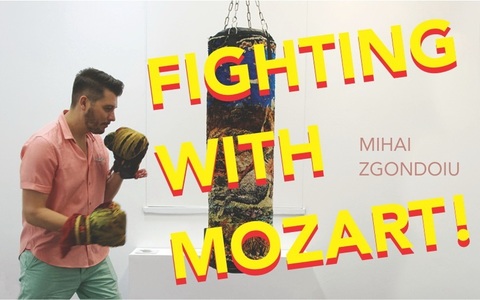 "Fighting with Mozart!", instalaţie interactivă semnată de artistul Mihai Zgondoiu, prezentată la Arkadia ShortFest 