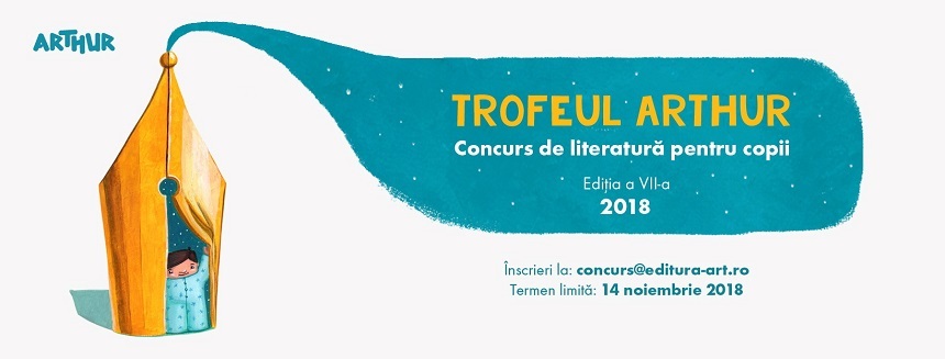 Editura Arthur anunţă înscrieri la concursul de literatură pentru copii "Trofeul Arthur"