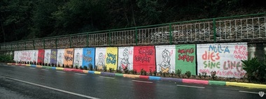 Băile Culturale Herculane, la final - Patru picturi murale realizate de artiştii Ion Barbu, Kero & Ocu, Obie Platon şi IRLO pentru reactivarea staţiunii istorice