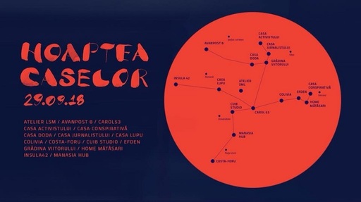 Noaptea Caselor, un circuit prin 16 spaţii domestic-culturale din Bucureşti, va avea loc pe 29 septembrie