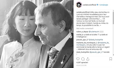 Romancierul Michel Houellebecq, autorul volumelor "Particulele elementare" şi "Supunere", s-a căsătorit