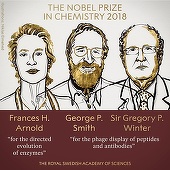 Americanii Frances H. Arnold, George P. Smith şi britanicul Sir Gregory P. Winter, laureaţi ai Premiului Nobel pentru Chimie pe 2018