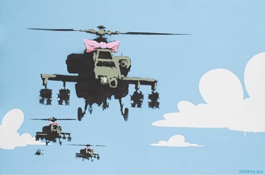 Un Banksy a fost adjudecat la 735.000 de dolari în licitaţia colecţiei actorului Robin Williams de la Sotheby's