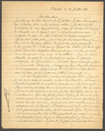 O emoţionantă scrisoare de adio a lui Arthur Rimbaud, vândută la licitaţie contra sumei de 400.000 de euro