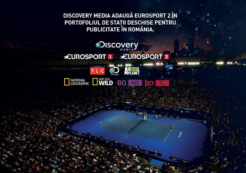 Discovery Media adaugă Eurosport 2 în portofoliul de staţii deschise pentru publicitate în România 