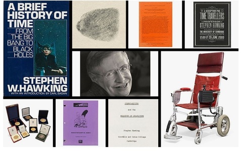 Obiecte aparţinând lui Stephen Hawking, vândute la licitaţie pentru 1,8 milioane de lire sterline