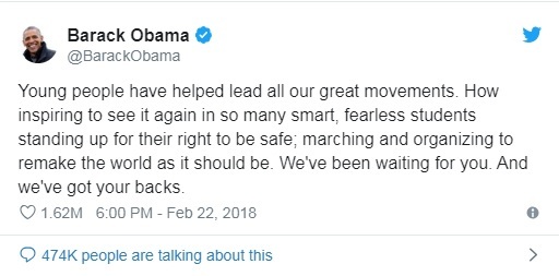 Mesajele publicate pe Twitter de Lady Gaga şi Barack Obama în 2018, printre cele mai populare