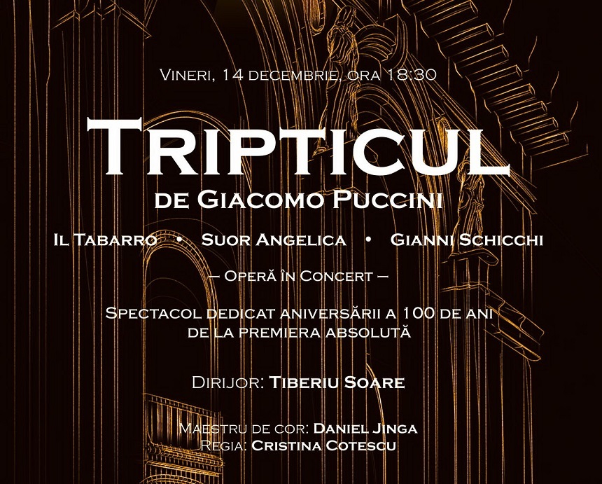 "Tripticul", de Giacomo Puccini, spectacol dedicat celor 100 de ani de la premiera absolută pe scena ONB