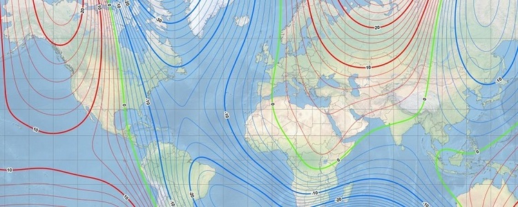 Polul Nord magnetic al Pământului se deplasează spre Rusia

