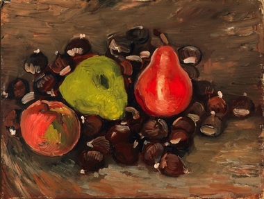 Un nou tablou de Van Gogh, autentificat. Experţii au descoperit sub "Natură moartă cu fructe şi castane" un portret de femeie