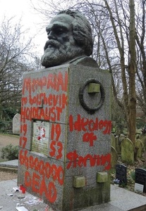 Mormântul lui Karl Marx din cimitirul londonez Highgate, vandalizat pentru a doua oară în două săptămâni