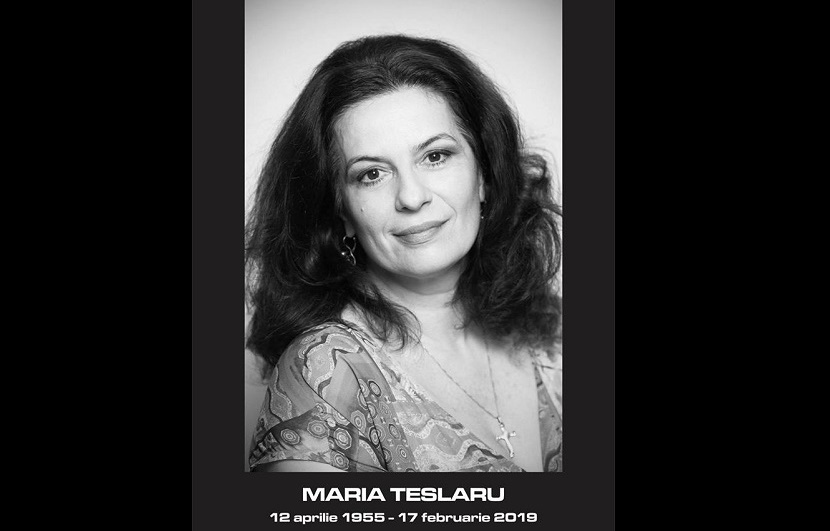 Maria Teslaru, actriţă a Teatrului Naţional din Bucureşti, a murit la vârsta de 63 de ani