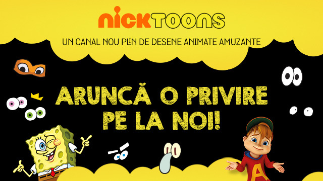 Nickelodeon a lansat în România canalul Nicktoons
