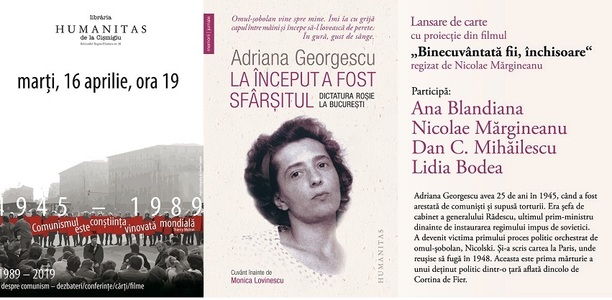 Despre literatura concentraţionară, un dialog cu scriitorii Ana Blandiana şi Dan C. Mihăilescu la Librăria Humanitas de la Cişmigiu