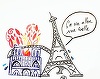 Notre-Dame de Paris, omagiată în desenele unor artişti - FOTO