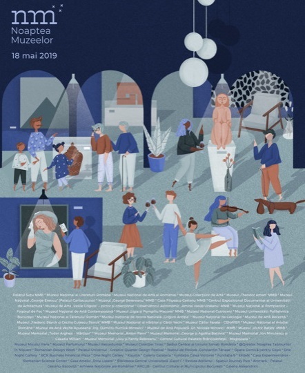 Noaptea Muzeelor 2019 - Circuite muzeale, spectacole şi expoziţii inedite, în programul celei de-a 15-a ediţii. Muzeul Tablourilor în Mişcare şi Cel mai mic muzeu mobil, între noile spaţii din circuit