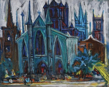 Lucrarea "Cathédrale", de Marcel Iancu, a fost adjudecată contra sumei de 80.000 de euro. Un tuş pe hârtie de Brâncuşi, vândut pentru 47.500 de euro