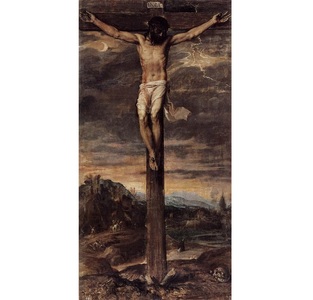 Tabloul „Crocifissione”, semnat Tiziano, a revenit la El Escorial după opt luni de restaurare