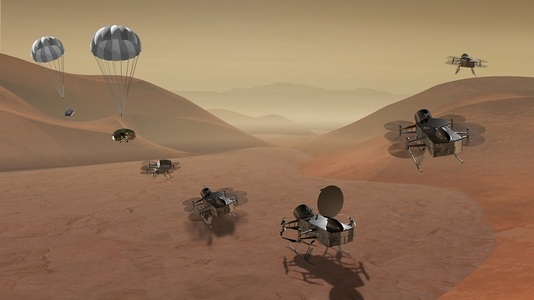 NASA va trimite drona Dragonfly pe Titan, cel mai mare satelit al lui Saturn - VIDEO