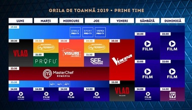 "Vocea României", "MasterChef", sezonul doi al serialului "Vlad" şi noua emisiune "Şef sub acoperire", în grila de toamnă a Pro TV