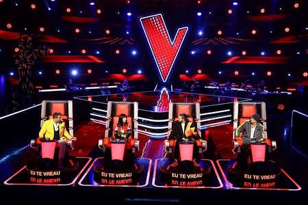 Emisiunea "Vocea României", difuzată de Pro TV, a fost lider absolut de audienţă pe toate segmentele de public 