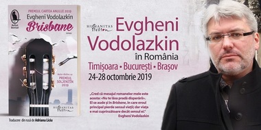 Evgheni Vodolazkin, unul dintre cei mai importanţi scriitori ruşi, la Festivalul de Literatură de la Timişoara