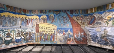 Faţada Voroneţului, reprodusă de artistul Ciprian Mureşan, va fi expusă la Muzeul S.M.A.K din Gent - FOTO