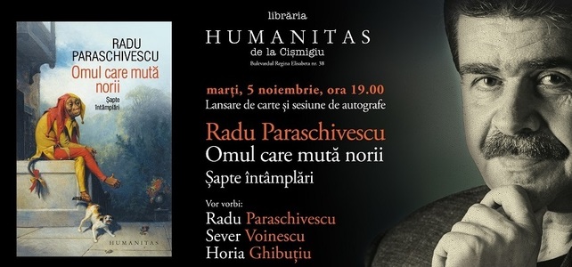 "Omul care mută norii", o nouă carte de Radu Paraschivescu, la editura Humanitas