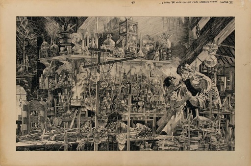 Coperta originală "Frankestein" creată de Bernie Wrightson a fost vândută pentru un preţ record de 1,2 milioane de dolari