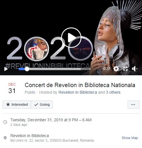 Scandalul petrecerii de Revelion organizate la Biblioteca Naţională: Ministrul Culturii trimite Corpul de Control/ Directorul general: Am privit ca pe un eveniment artistic, concert Delia, e o întâmplare că a avut loc în noaptea dintre ani