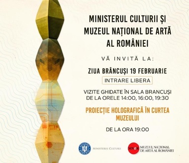 Ziua Naţională „Constantin Brâncuşi” - Muzeu inaugurat la Târgu Jiu. Holograma artistului, la MNAR