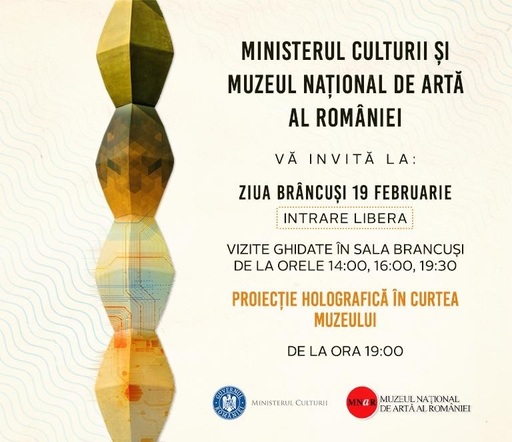 Ziua Naţională „Constantin Brâncuşi” - Muzeu inaugurat la Târgu Jiu. Holograma artistului, la MNAR