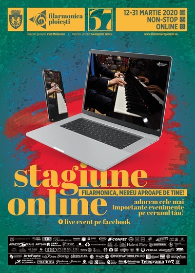 Stagiune online la Filarmonica Ploieşti după suspendarea spectacolelor în sală