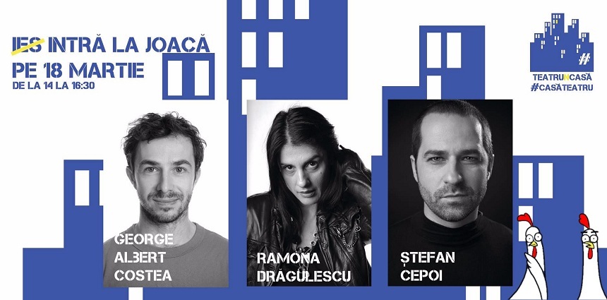 Teatrul Naţional "Marin Sorescu" din Craiova a lansat pe Facebook "leapşa virtuală între spectatori şi actori"