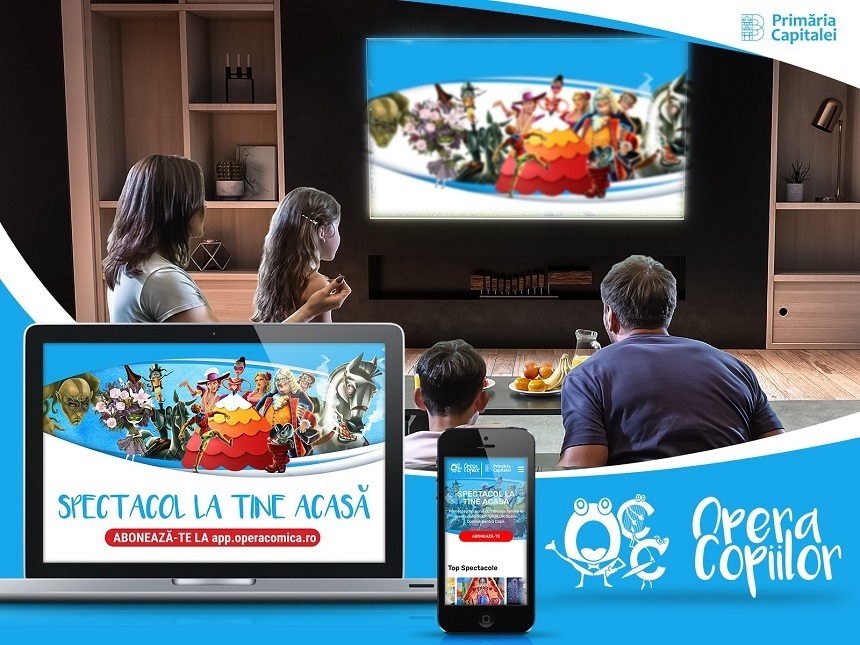 Opera Comică pentru Copii a lansat aplicaţia "Opera Copiilor" care permite vizionarea spectacolelor online